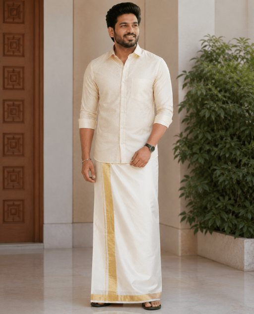 Men Tissue Dhoti